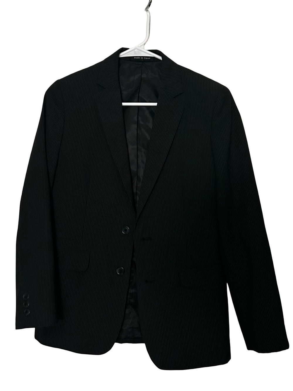 Calvin Klein Black Pinstripe Kids Blazer
